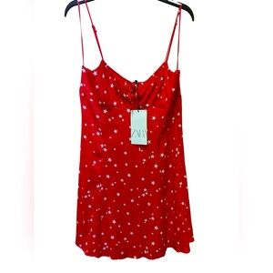 ⭐️ NWT! ZARA Stars Red Mini Dress